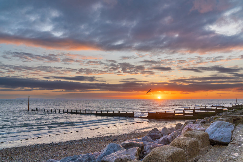 'A Calm, Late Summer Sunset' Canvas Print