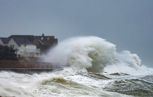 Storm Ciara Hits Selsey, West Sussex' Canvas Print