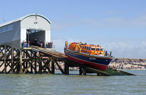 'Selsey Lifeboat 'Voluntary Worker': the Final Launch' Canvas Print