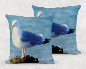 'Summer Seagull' - Large Sofa Cushion