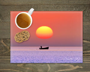 'Out to Sea at Dawn' - Worktop Saver