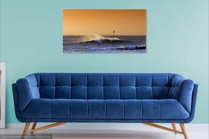 'Autumn Waves and Spindrift' Canvas Print