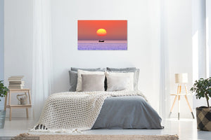 'Out to Sea at Dawn' Canvas Print