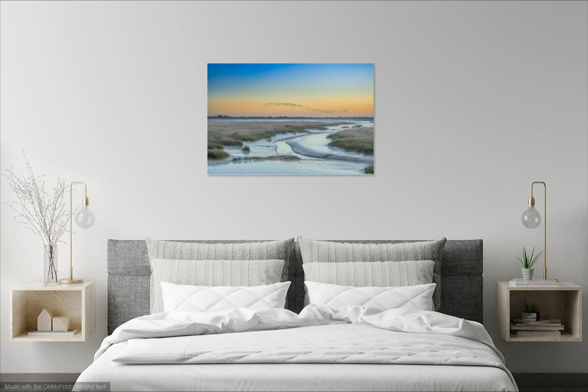 'January Morning at Pagham Harbour' Canvas Print