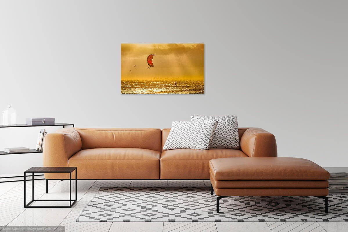 'Surfing the Amber Waves' Canvas Print
