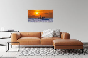 'The Orange Hues of Sunrise' Canvas Print